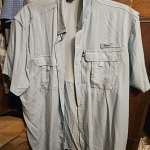 Men's Light Blue Shirt Jacket